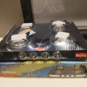 Aditya Surya 4-Burner Glass Top Stove